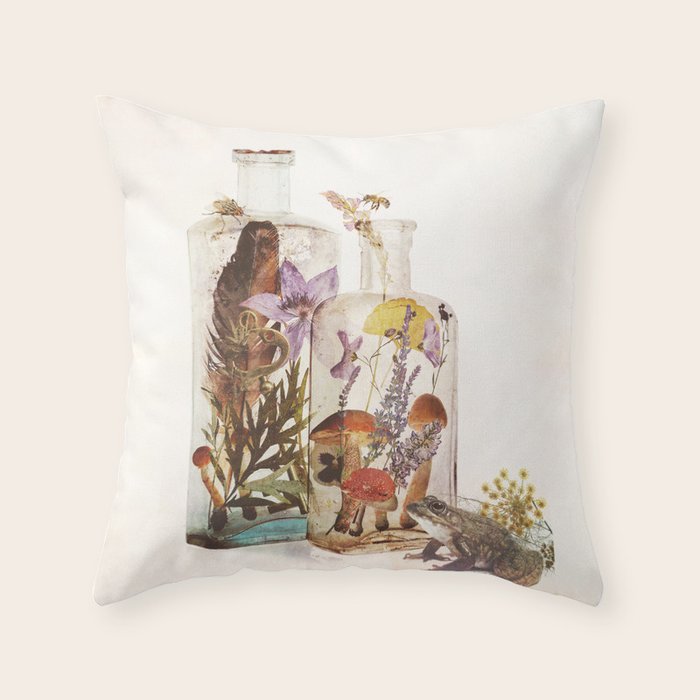 WITCH BOTTLES Throw Pillow Gallery Image 6