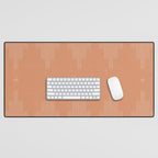 Southwestern Minimalist Terra Cotta  Desk Mat Gallery Image 1