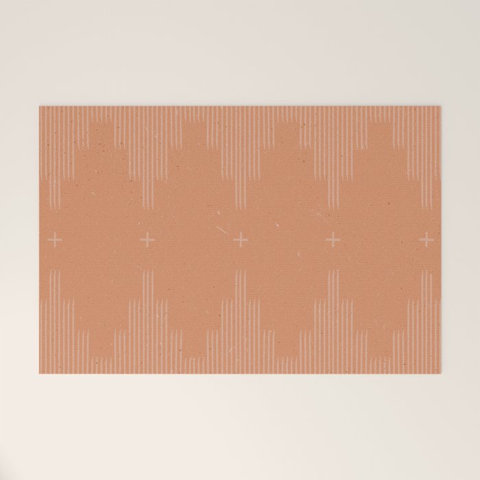 Southwestern Minimalist Terra Cotta  Welcome Mat Gallery Image 1