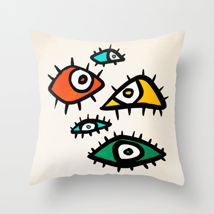 The Eyes Throw Pillow Gallery Image 1