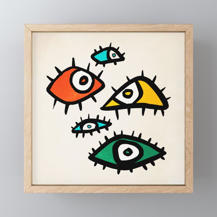 The Eyes Mini Art Print Gallery Image 1