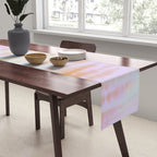 Pastel colors tie dye 71 Table Runner Gallery Image 2
