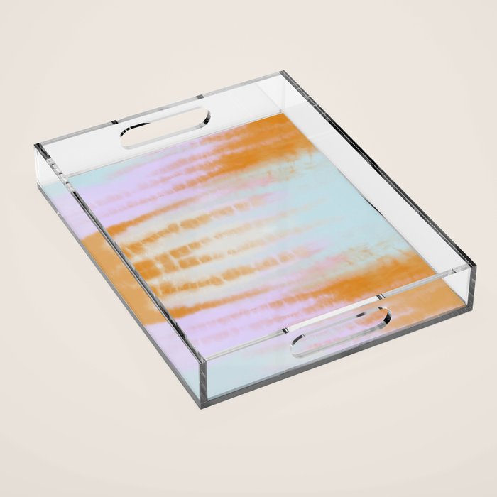 Pastel colors tie dye 71 Acrylic Tray Gallery Image 1