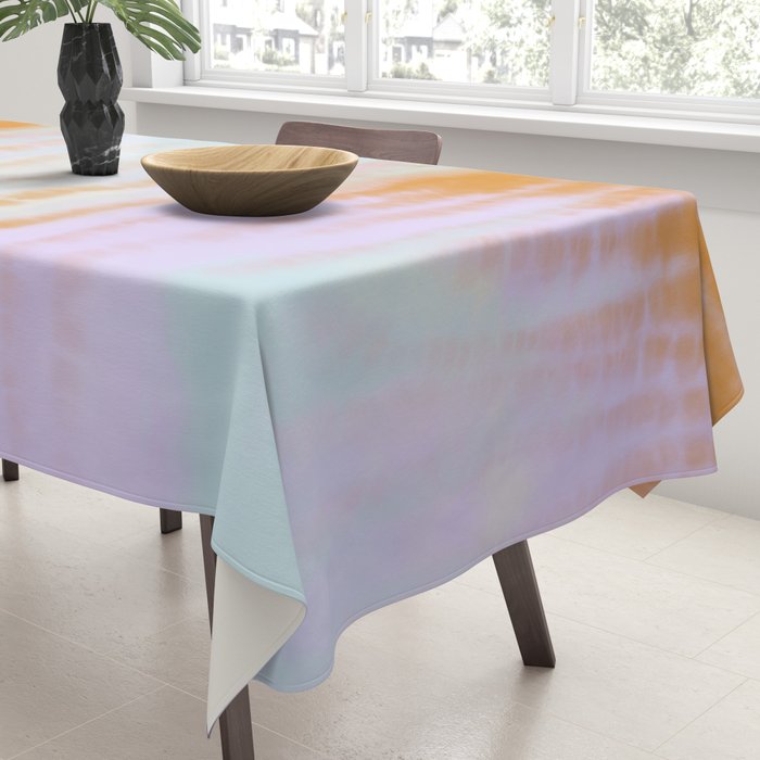 Pastel colors tie dye 71 Tablecloth Gallery Image 3