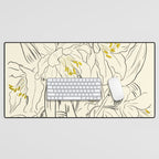 Minimalist Garden flowers Desk Mat Gallery Image 1