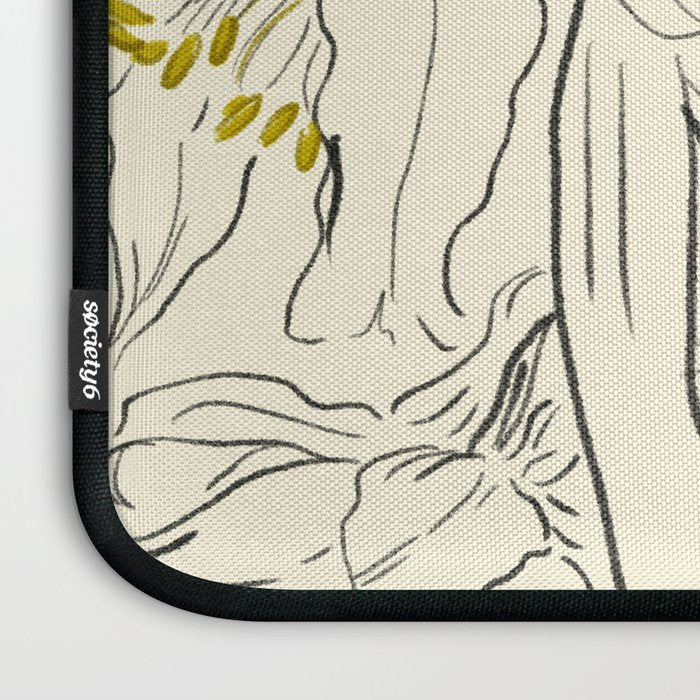 Minimalist Garden flowers Laptop Sleeve Gallery Image 3