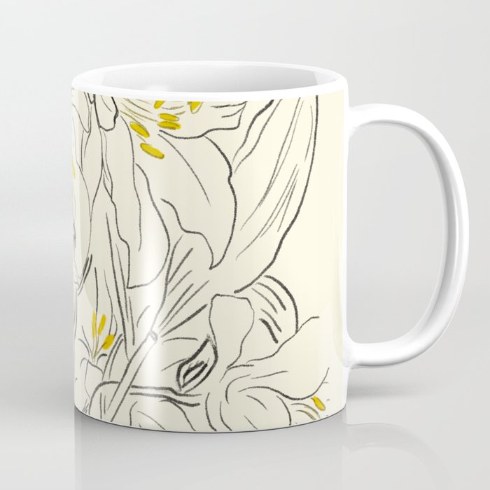 Minimalist Garden flowers Coffee Mug Gallery Image 1