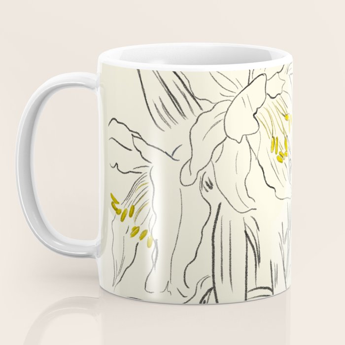 Minimalist Garden flowers Coffee Mug Gallery Image 3