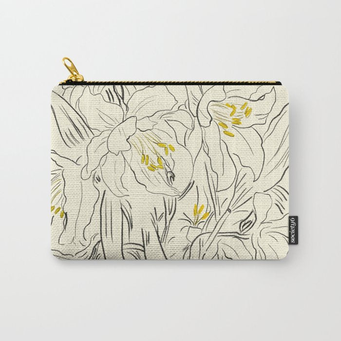 Minimalist Garden flowers Carry All Pouch Gallery Image 1