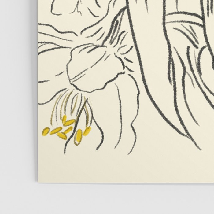 Minimalist Garden flowers Poster Gallery Image 3