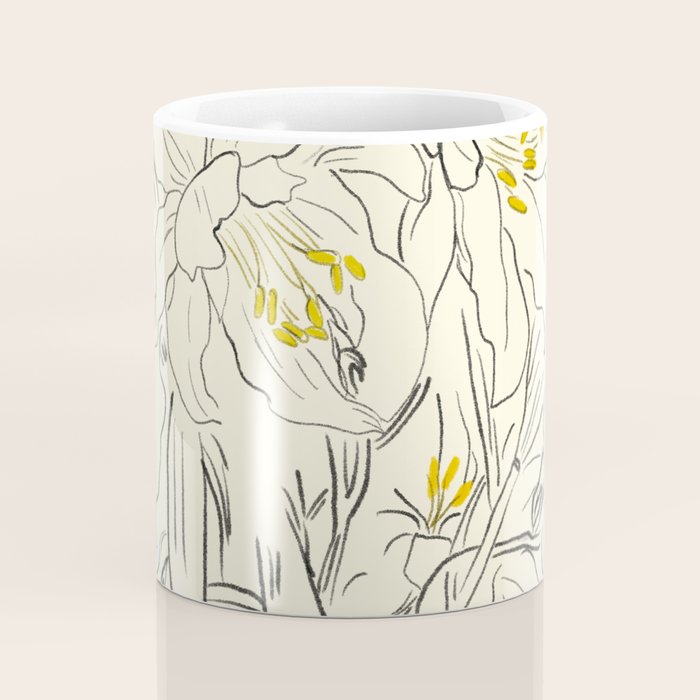 Minimalist Garden flowers Coffee Mug Gallery Image 4