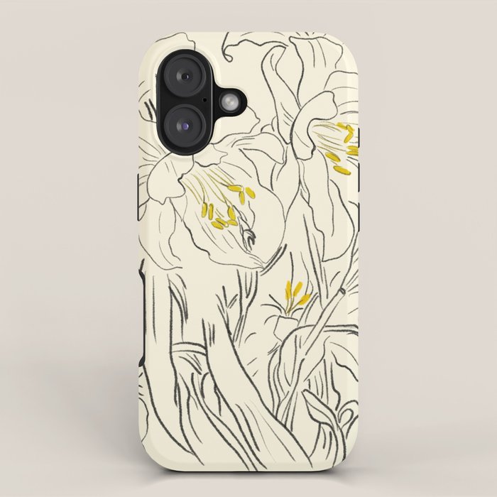 Minimalist Garden flowers iPhone Case Gallery Image 1