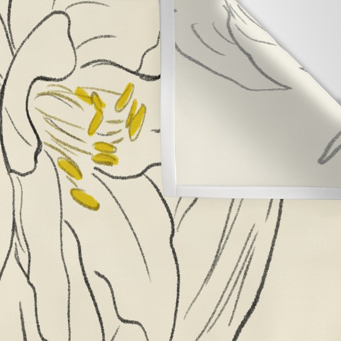 Minimalist Garden flowers Wall Tapestry Gallery Image 3