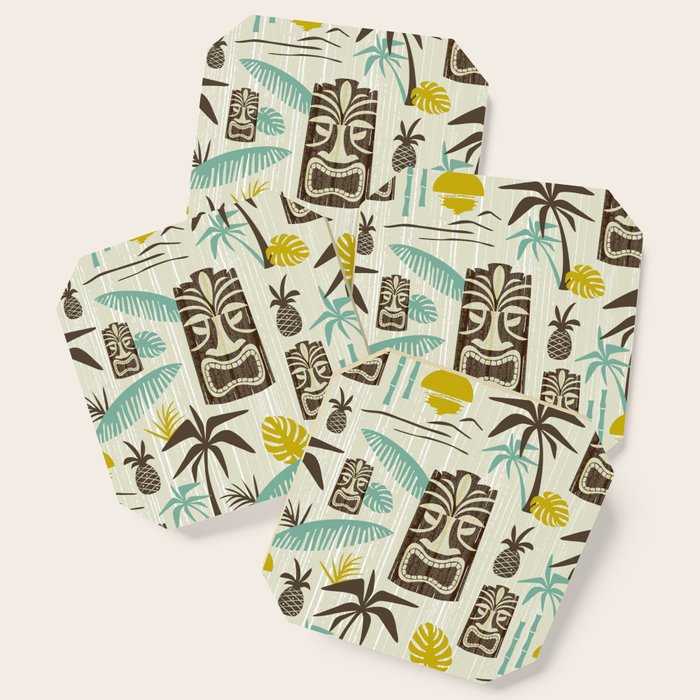 Island Tiki - Tan Coaster Gallery Image 1