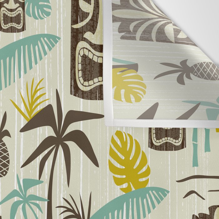 Island Tiki - Tan Wall Tapestry Gallery Image 3