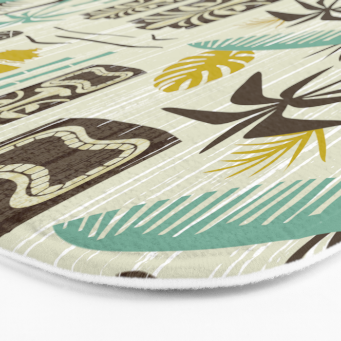 Island Tiki - Tan Bath Mat Gallery Image 3