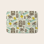 Island Tiki - Tan Bath Mat Gallery Image 1