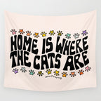 Home Is Where The Cats Are Wall Tapestry Gallery Image 4