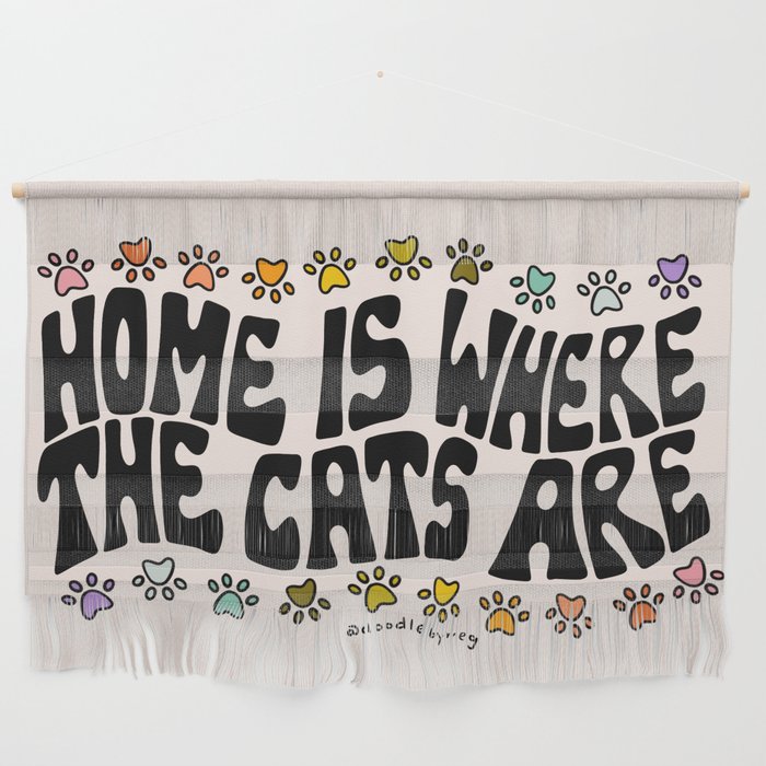 Home Is Where The Cats Are Wall Hanging Gallery Image 1