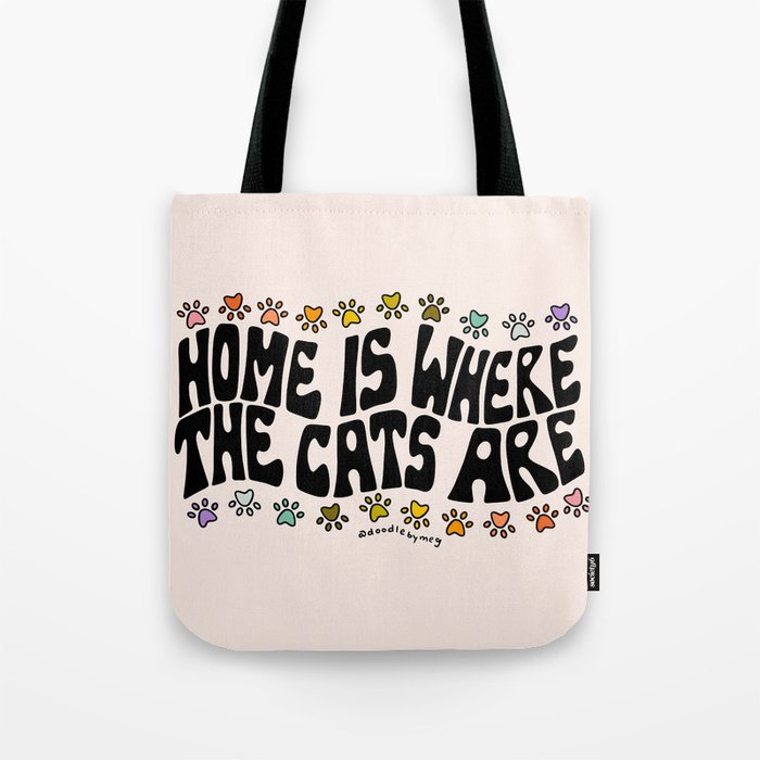 Home Is Where The Cats Are Tote Bag Gallery Image 1