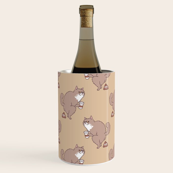 Coffee Makes Cat Poop Wine Chiller Gallery Image 3