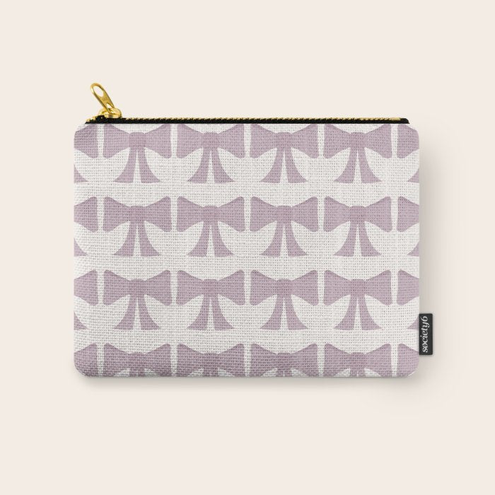 Vintage Bows IX Lavender Purple Carry All Pouch Gallery Image 1