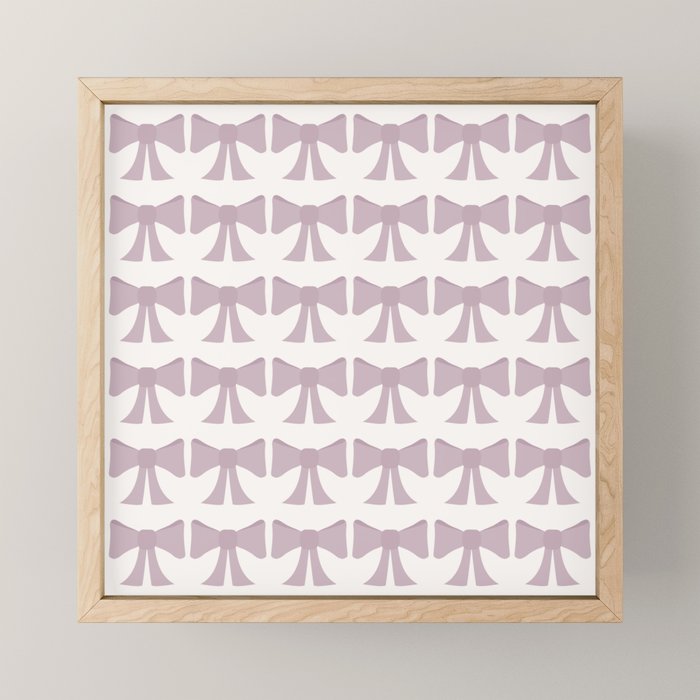Vintage Bows IX Lavender Purple Mini Art Print Gallery Image 1