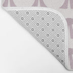 Vintage Bows IX Lavender Purple Bath Mat Gallery Image 2
