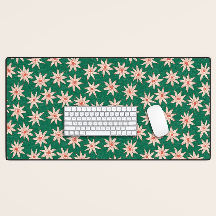 sema palm fire orange Desk Mat Gallery Image 1