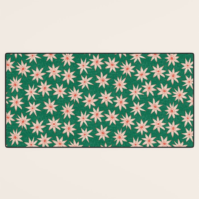 sema palm fire orange Desk Mat Gallery Image 3