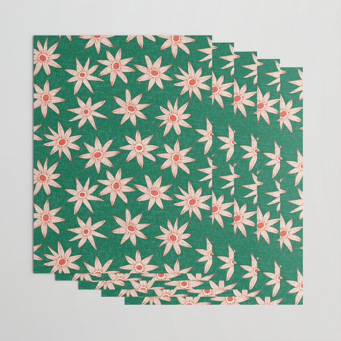 sema palm fire orange Wrapping Paper Gallery Image 3