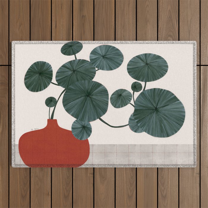 Stephonia Erecta plant Outdoor Rug Gallery Image 1
