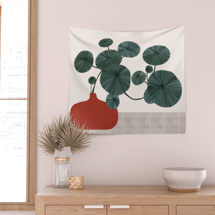 Stephonia Erecta plant Wall Tapestry Gallery Image 2