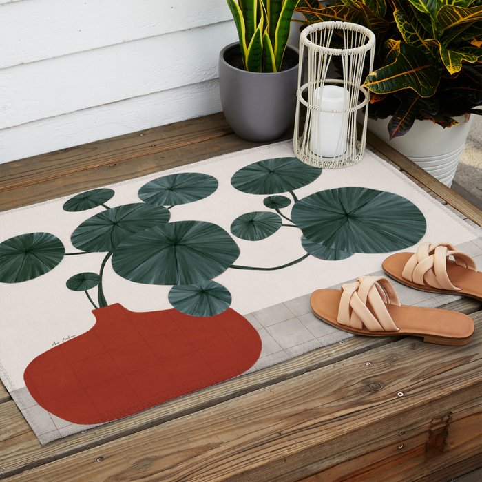 Stephonia Erecta plant Outdoor Rug Gallery Image 2