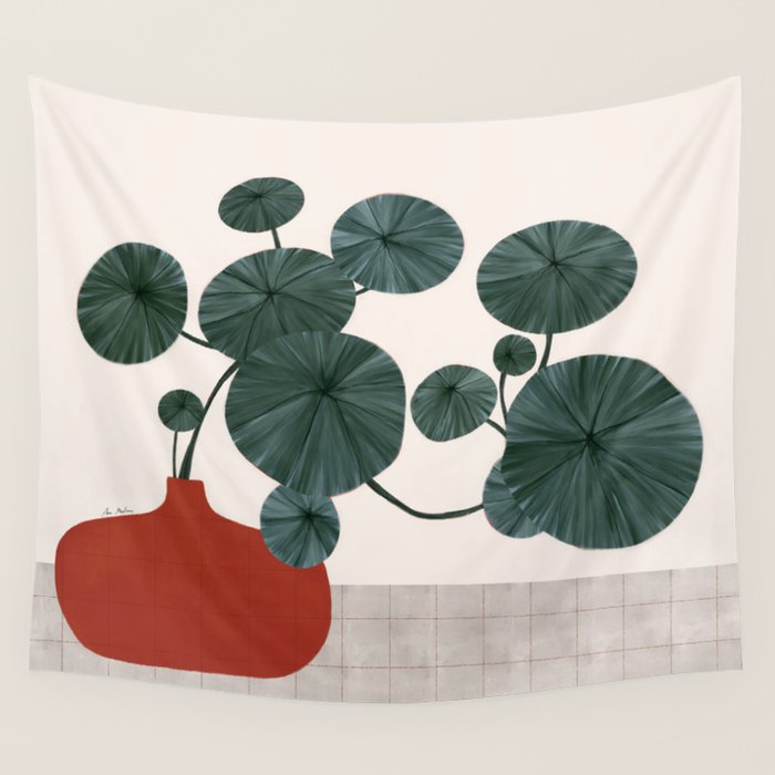 Stephonia Erecta plant Wall Tapestry Gallery Image 1