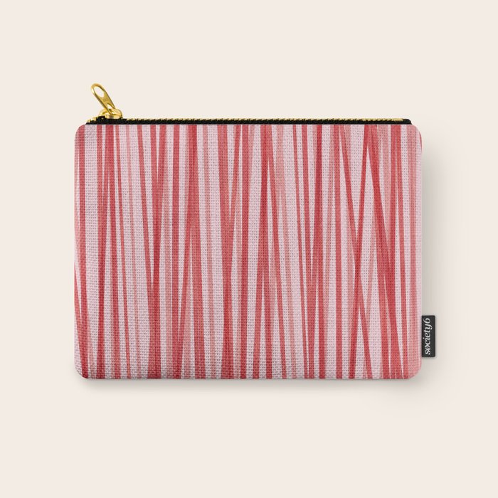 Peppermint Stick - Festive Red Stripes Carry All Pouch Gallery Image 1