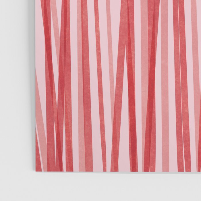 Peppermint Stick - Festive Red Stripes Poster Gallery Image 3