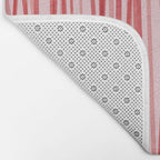 Peppermint Stick - Festive Red Stripes Bath Mat Gallery Image 2