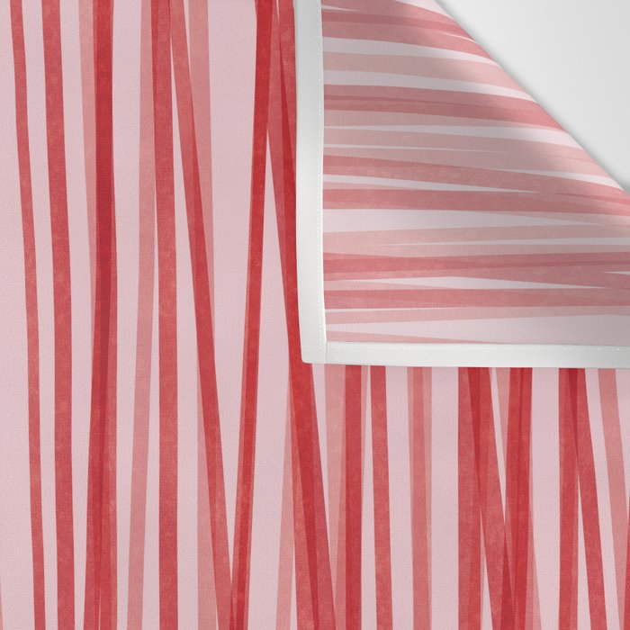 Peppermint Stick - Festive Red Stripes Wall Tapestry Gallery Image 3