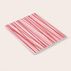 Peppermint Stick - Festive Red Stripes Notebook Gallery Image 3