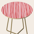 Peppermint Stick - Festive Red Stripes Side Table Gallery Image 2