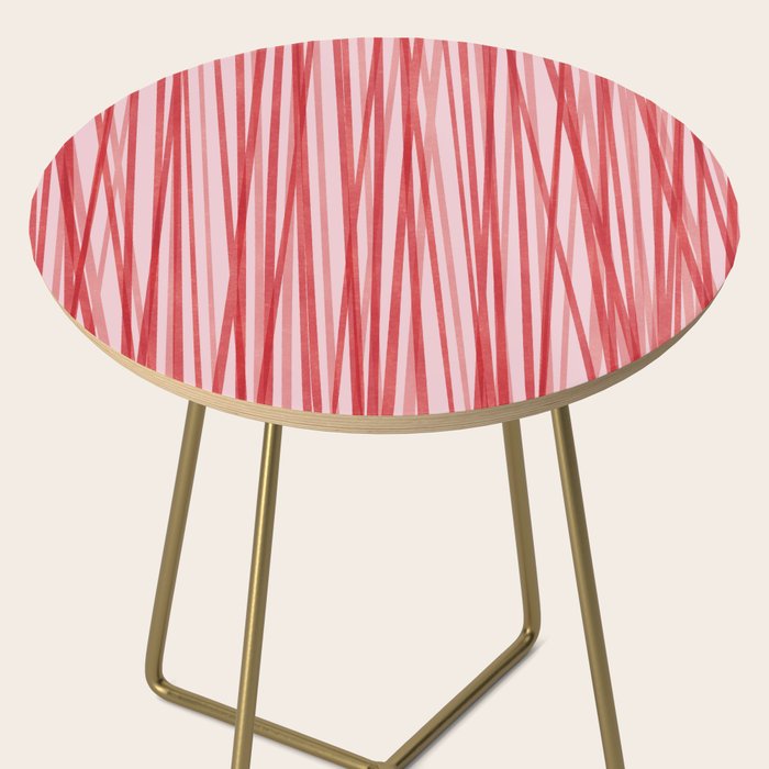 Peppermint Stick - Festive Red Stripes Side Table Gallery Image 2