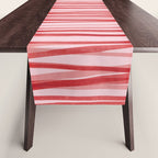Peppermint Stick - Festive Red Stripes Table Runner Gallery Image 1