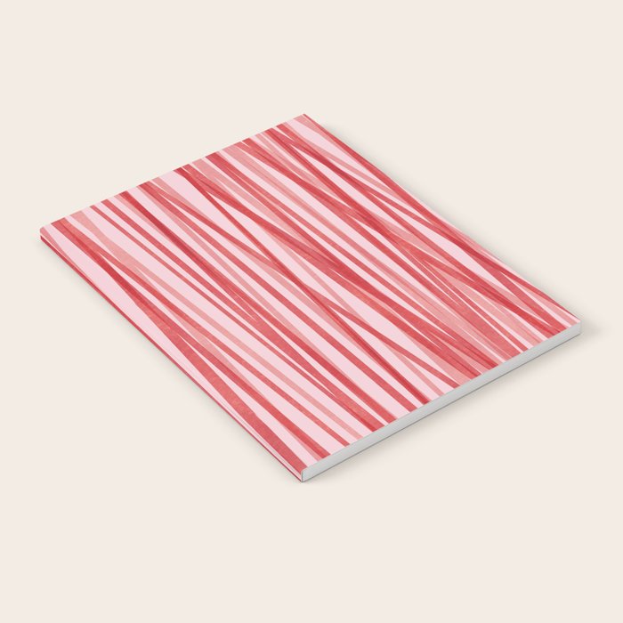 Peppermint Stick - Festive Red Stripes Notebook Gallery Image 2