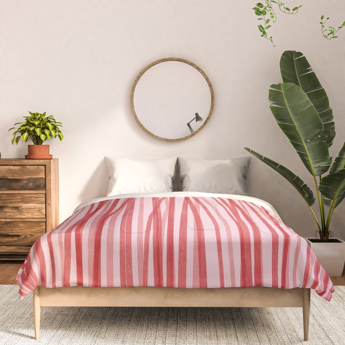 Peppermint Stick - Festive Red Stripes Comforter Gallery Image 3