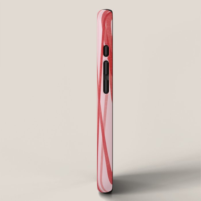 Peppermint Stick - Festive Red Stripes iPhone Case Gallery Image 2