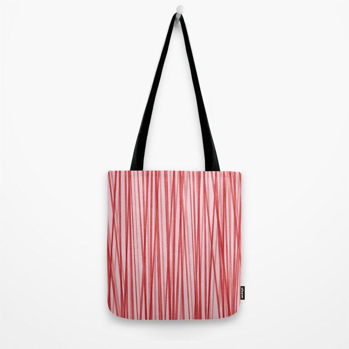 Peppermint Stick - Festive Red Stripes Tote Bag Gallery Image 2