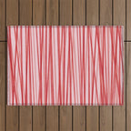 Peppermint Stick - Festive Red Stripes Outdoor Rug Gallery Image 1