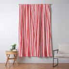 Peppermint Stick - Festive Red Stripes Window Curtain Gallery Image 5