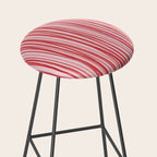 Peppermint Stick - Festive Red Stripes Stool Gallery Image 2